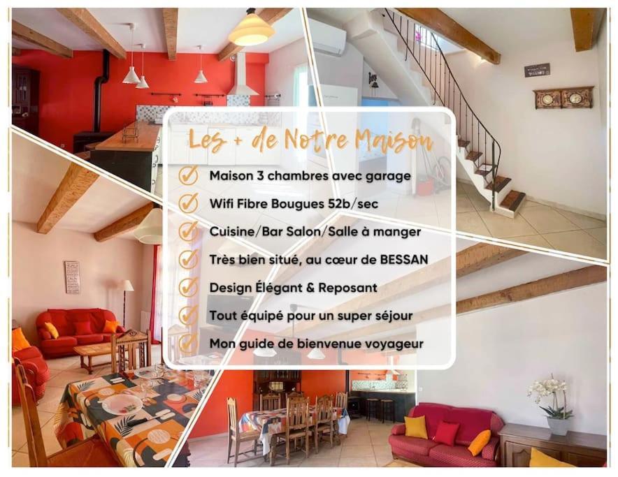 Harmonia Lm Patrimoine Villa Bessan Ngoại thất bức ảnh